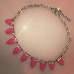 Pink and gold Stella & Dot necklace